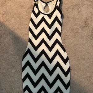 Black and white dress